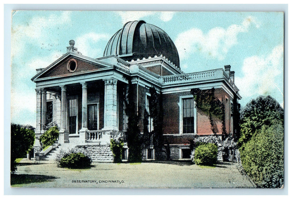 1910 Observatory, Cincinnati Ohio OH Posted Antique Posted Postcard