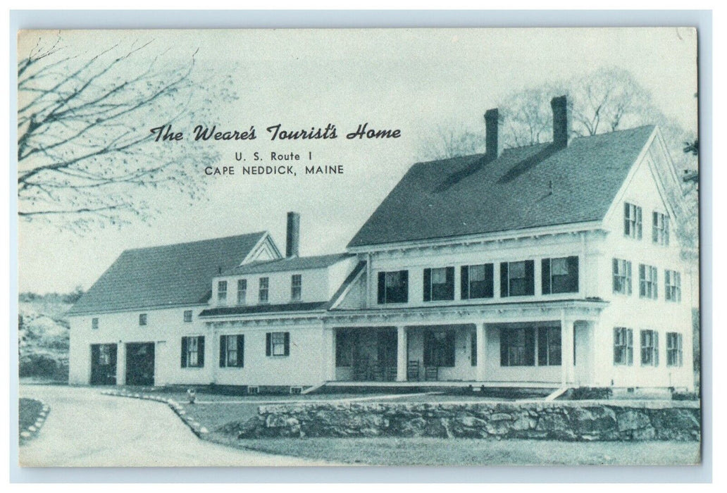 The Weare's Tourist Home Cape Neddick Maine ME Unposted Vintage Postcard