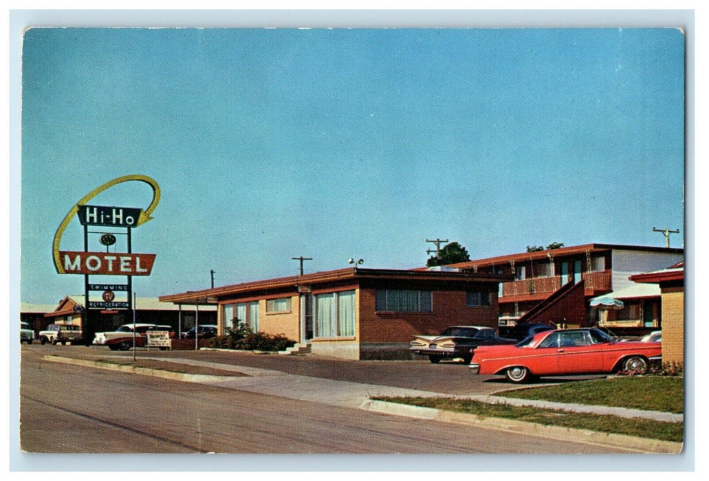c1960's Hi-Ho Motel South Freeway Ripy Street Cars Fort Worth Texas TX Postcard
