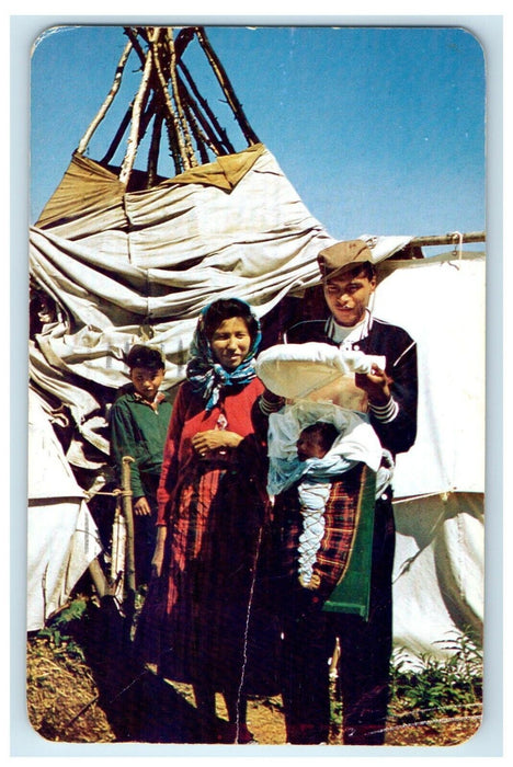 1932 Though Dressed White Man Canadian Indian Winnipeg Manitoba CA Postcard