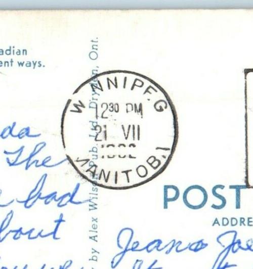 1932 Though Dressed White Man Canadian Indian Winnipeg Manitoba CA Postcard