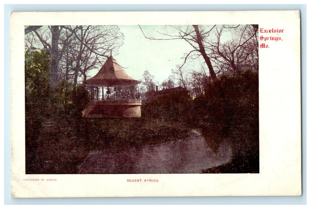 c1905s Regent Spring, Excelsior Springs Missouri Antique Unposted Postcard