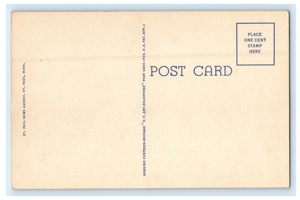 c1940's U.S Post Office And Customs House St. Paul Minnesota MN Postcard