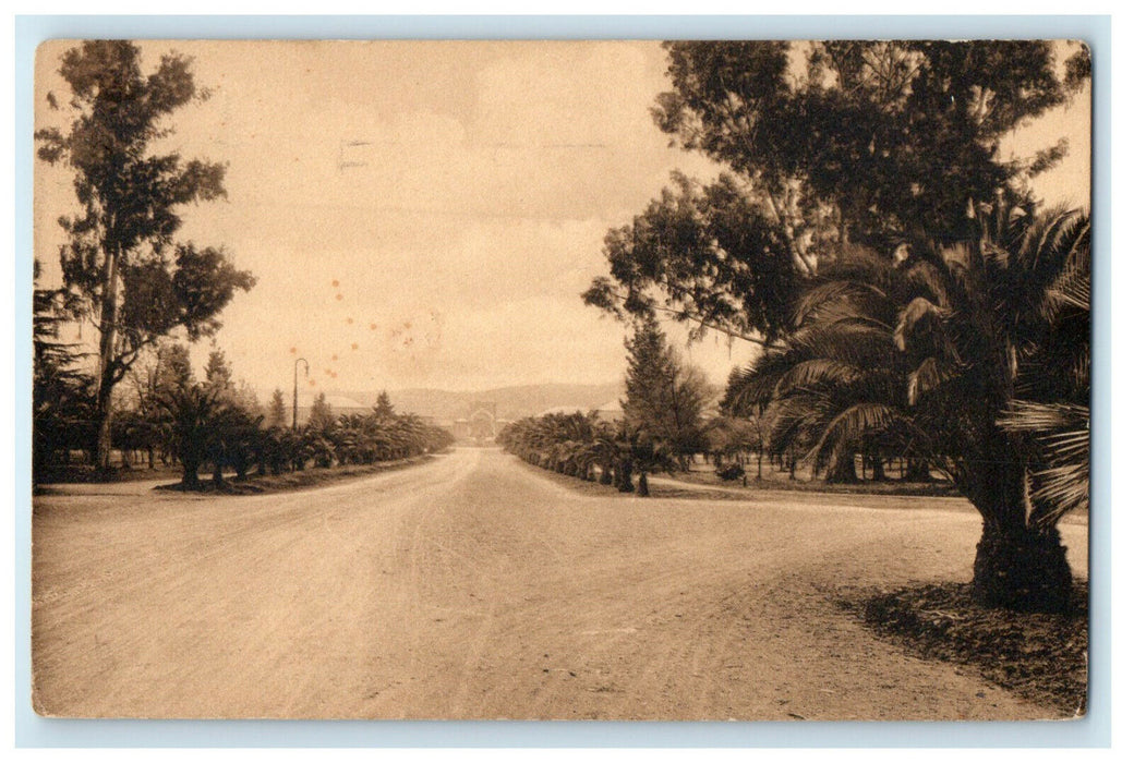 1911 University Avenue, Stanford University California CA Cancel Postcard