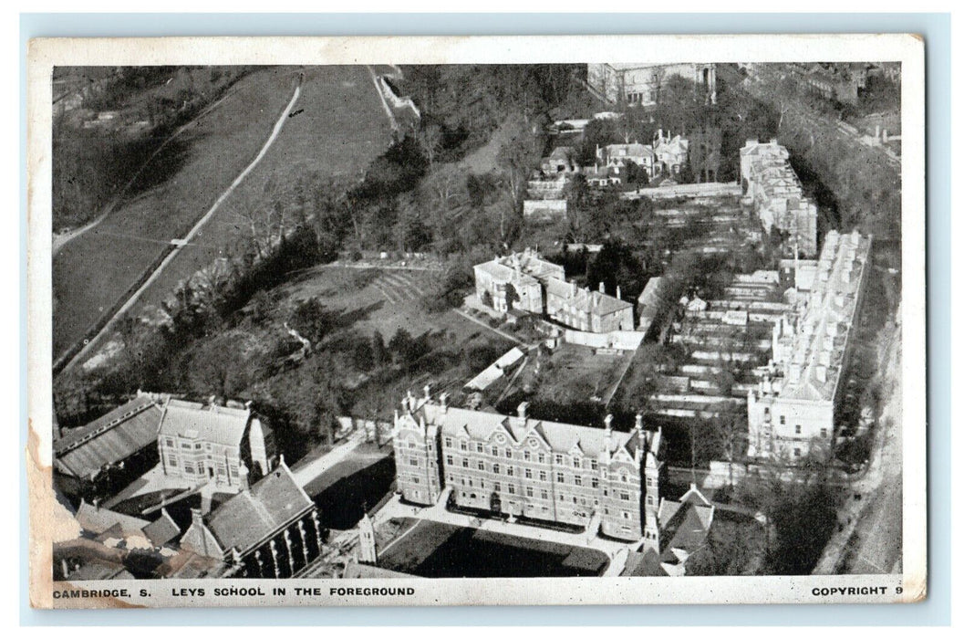 c1920's Cambridge Leys School Vintage England Postcard