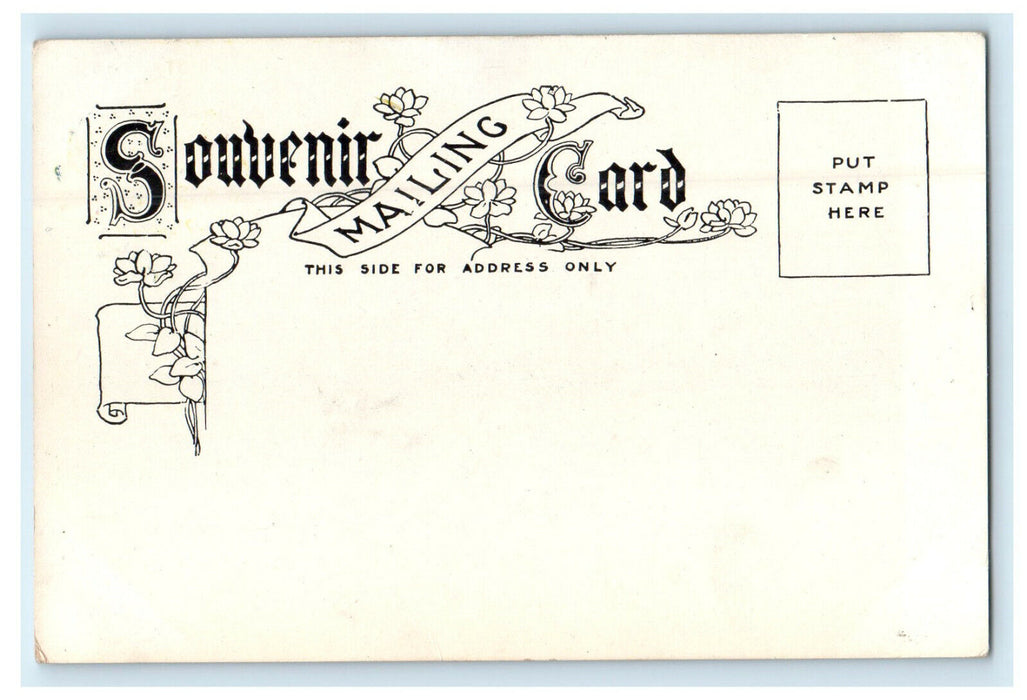 c1905s Where The Boats Come In Greetings from Toronto Canada Foreign Postcard