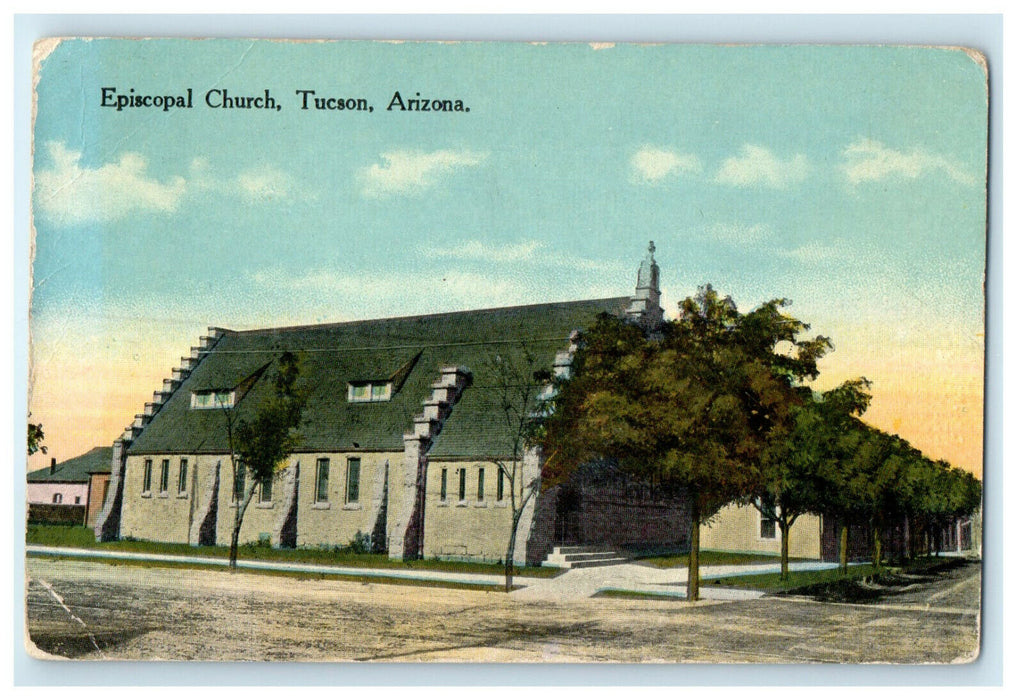 c1910s Episcopal Church, Tucson Arizona AZ Unposted Antique Postcard