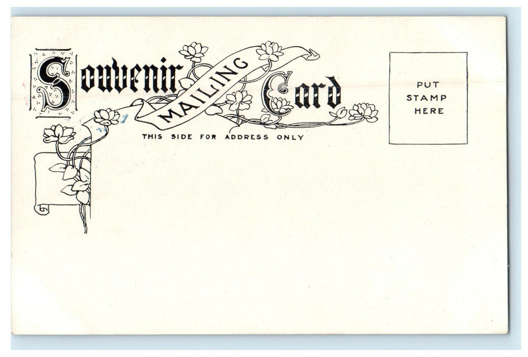 c1905s Ice Mountain, Greetings from Niagara Falls Canada Foreign Postcard