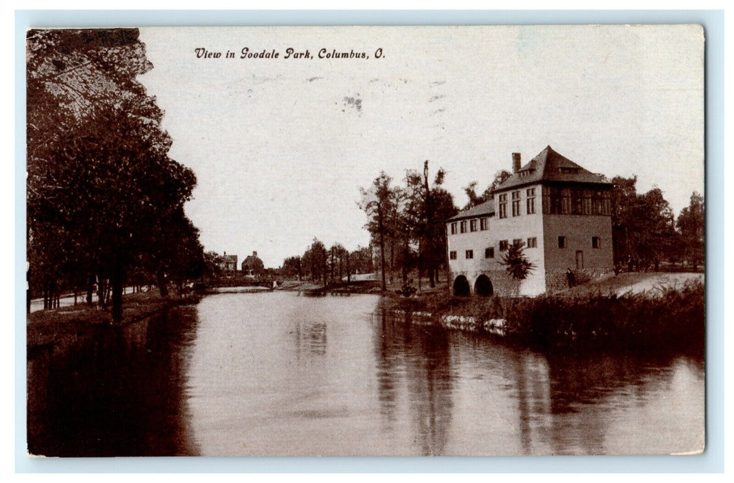 1909 Goodale Park Columbus Ohio OH Posted Antique Postcard