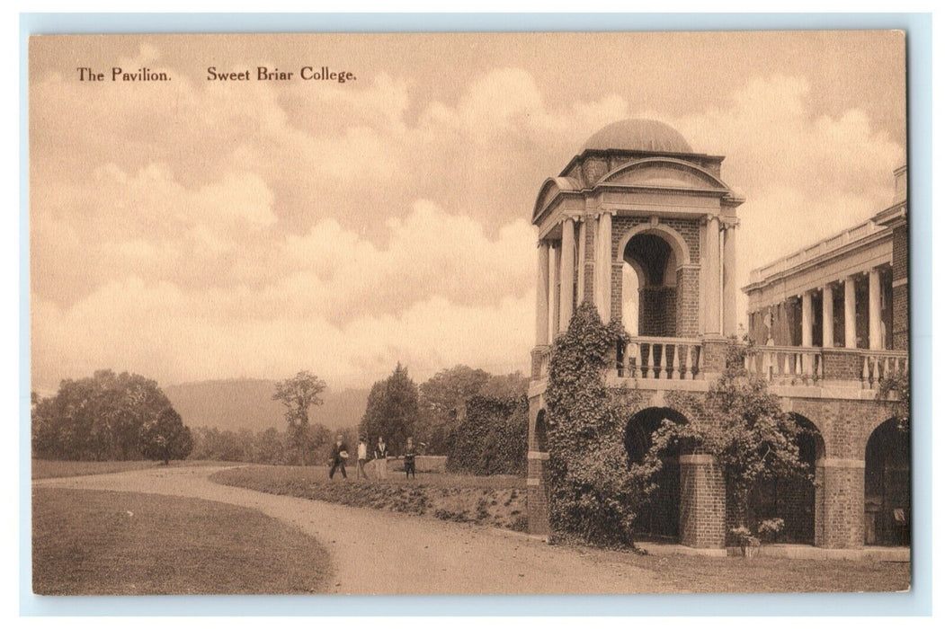 c1920's The Pavilion Sweet Briar College Virginia VA Unposted Antique Postcard