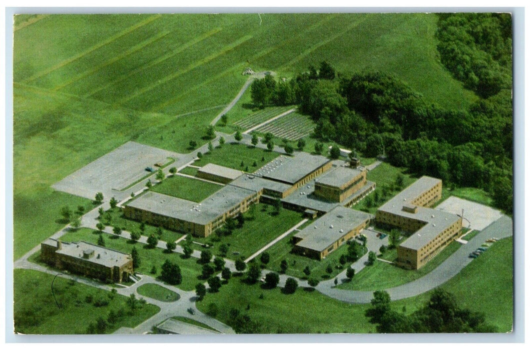 1985 Aerial ViewEducation Center Good Counsel Hill Mankato MN Vintage Postcard