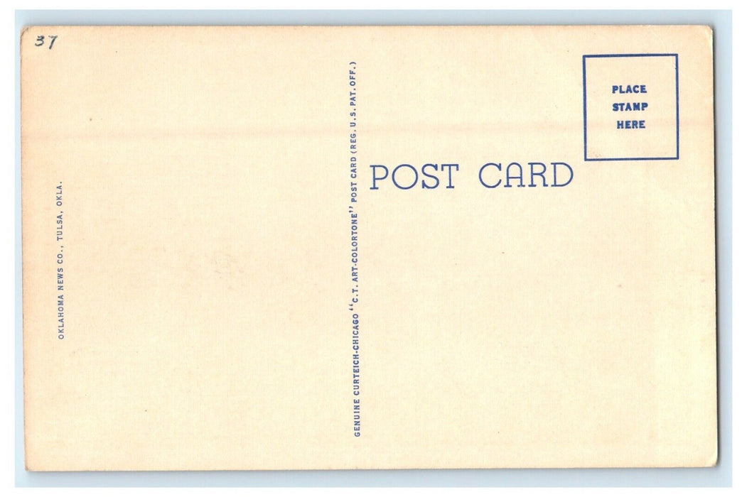 c1940's Spavinaw Dam Tulsa's Water Supply Tulsa Oklahoma OK Vintage Postcard