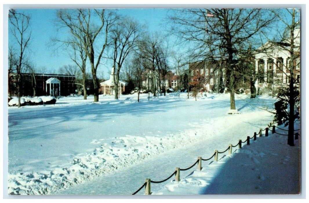 1983 The Missouri Military Academy Winter Snow Mexico Missouri MO Postcard