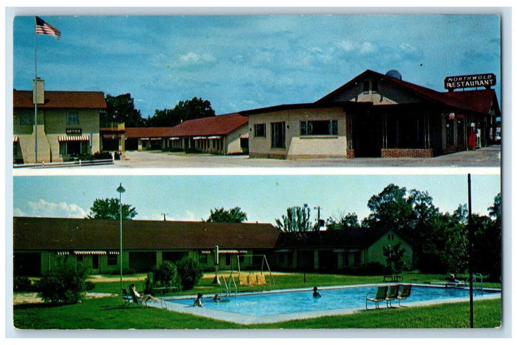 c1950's Northwold Autel & Restaurant Poplar Bluff Missouri MO Vintage Postcard