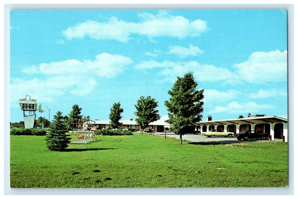 View Of Land O Lakes Motel Traverse City Michigan MI Vintage Postcard