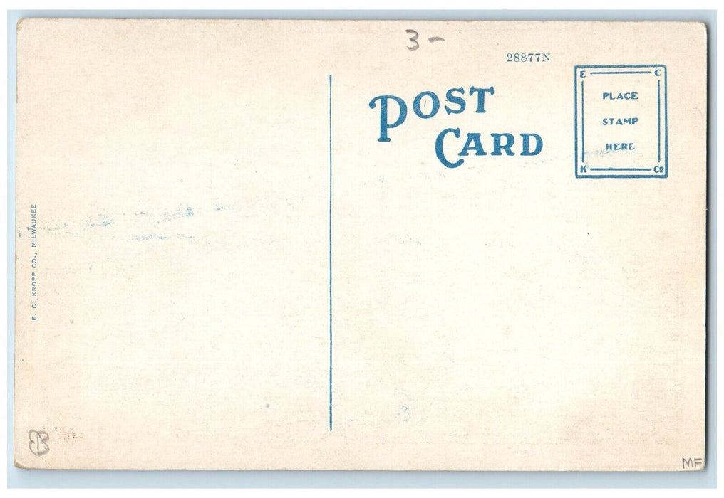 c1910's Bird's Eye View Of Kenawee Boiler Company Kenawee Illinois IL Postcard