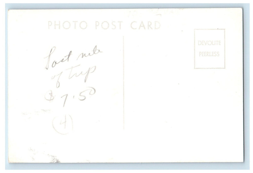 c1950's Lebanon Motel Lebanon Indiana IN Unposted RPPC Photo Postcard