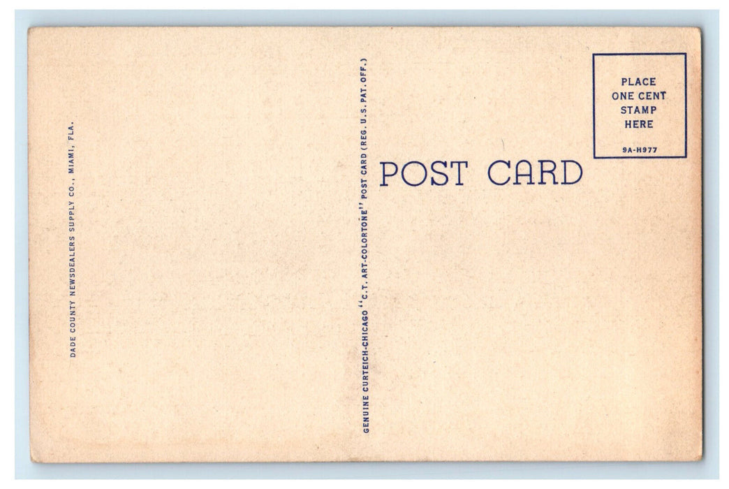 c1950's A Modernistic Florida Home at Miami Beach Florida FL Postcard