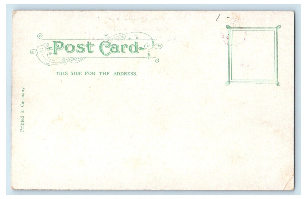 1907 Canoeing On Charles River Boston Massachusetts MA Unposted Antique Postcard