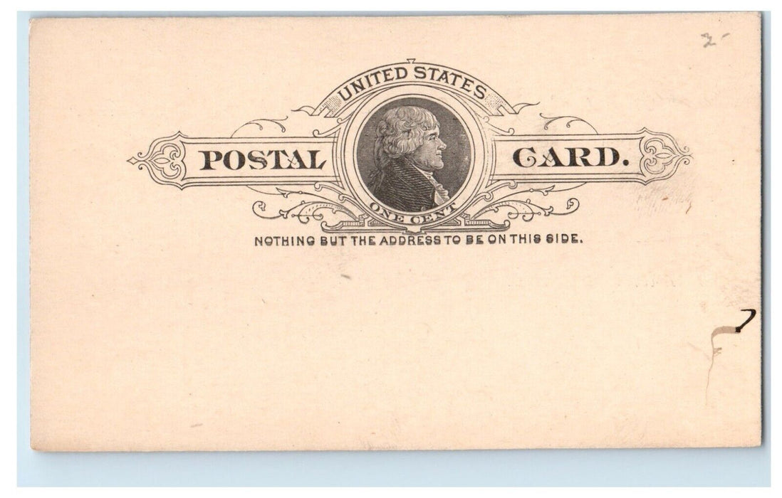 1892 Meeting Invitation 187 North St. & Delaware St. Buffalo New York Postcard