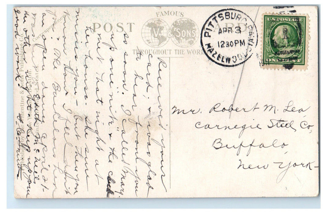 1911 South Avenue M.E. Church Wilkinsburg Pennsylvania PA Antique Postcard