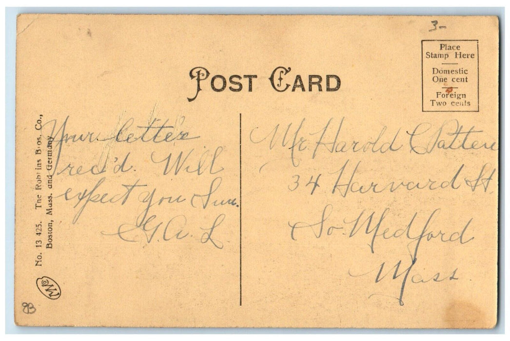 c1910's View Of Canoeing On The Charles Riverside Massachusetts MA Postcard