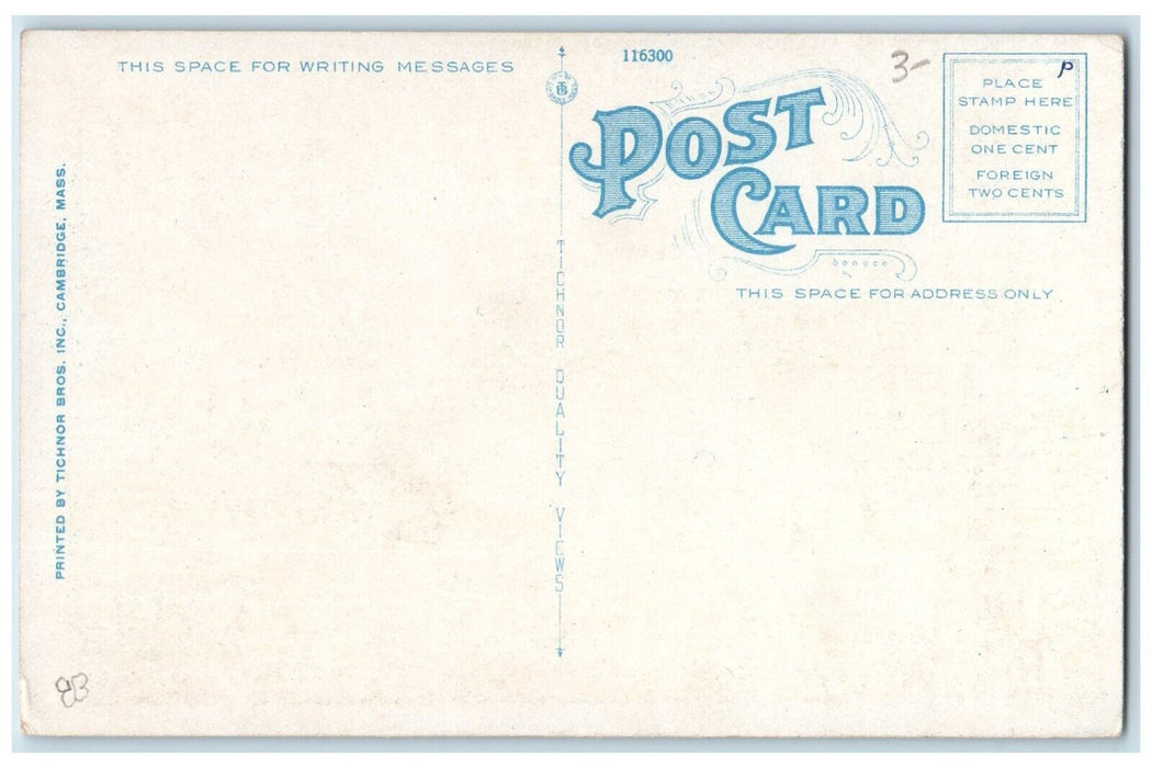 Waterfront Showing Atlantic Avenue Coca Cola Boston Massachusetts MA Postcard