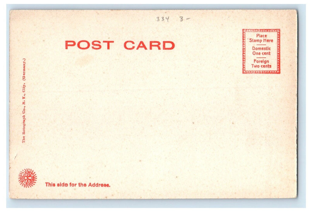 c1905 Winthrop Street Road View Taunton Massachusetts MA, Rotograph Postcard