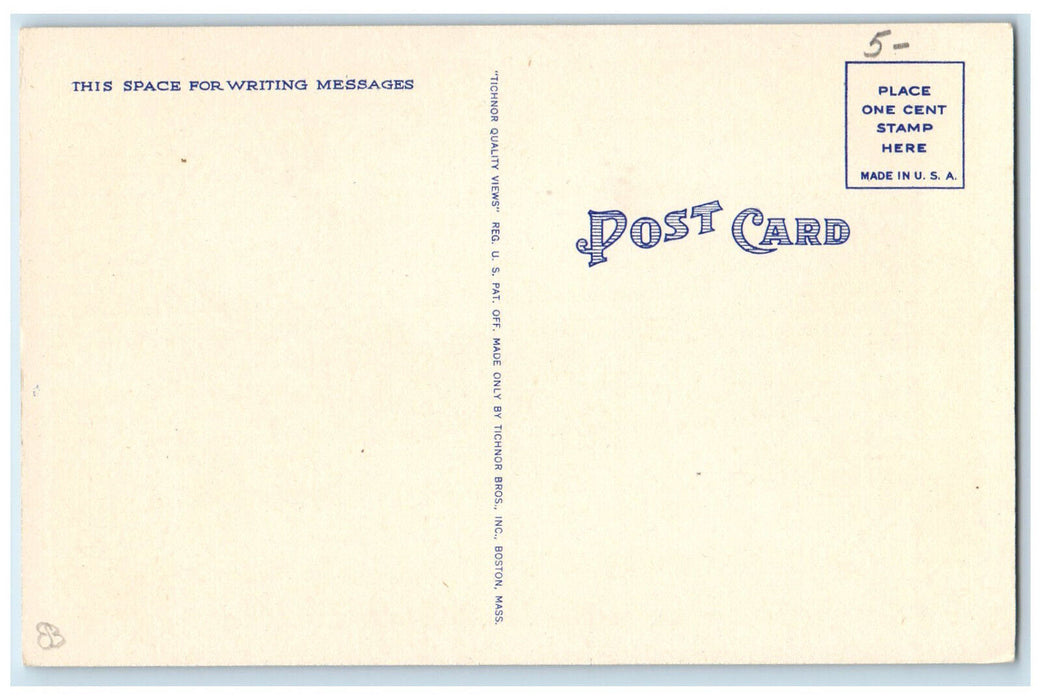 c1940's Soda Shop, Cars, Business Section, Tunkhannock Pennsylvania PA Postcard