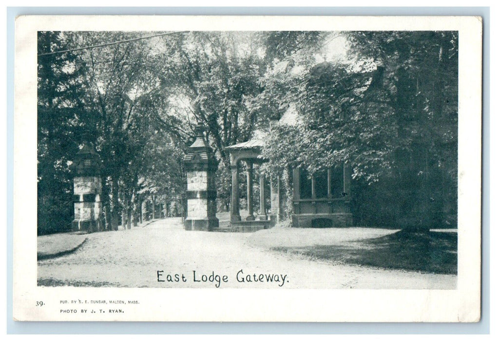 c1905 View Of East Lodge Gateway Massachusetts MA Unposted Antique Postcard
