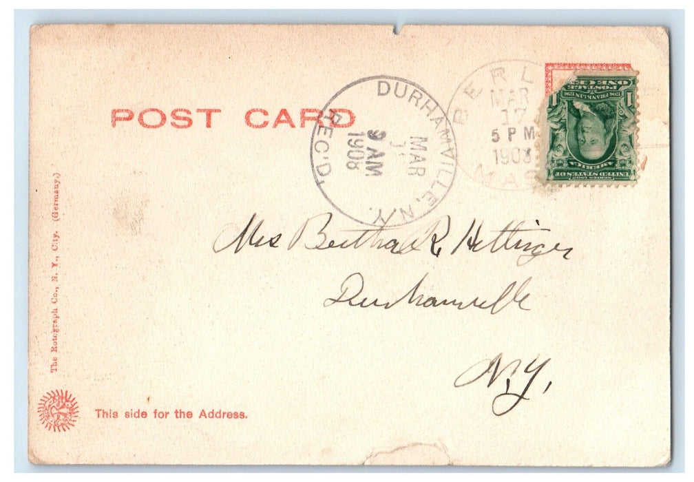 1908 View Of The Lancaster Mill Clinton Massachusetts MA, Rotograph Postcard