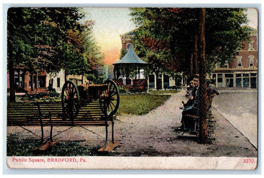 c1905 Cannon, Public Square Bradford Pennsylvania PA Antique Postcard