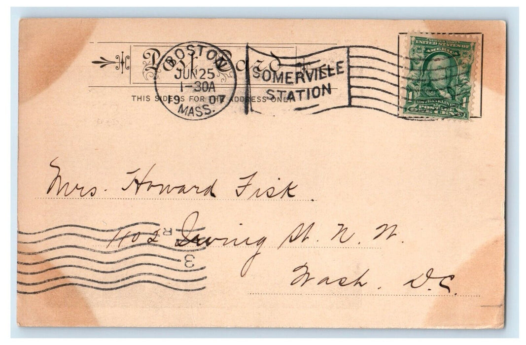 1907 Sever Hall Harvard University, Harvard Massachusetts MA Antique Postcard