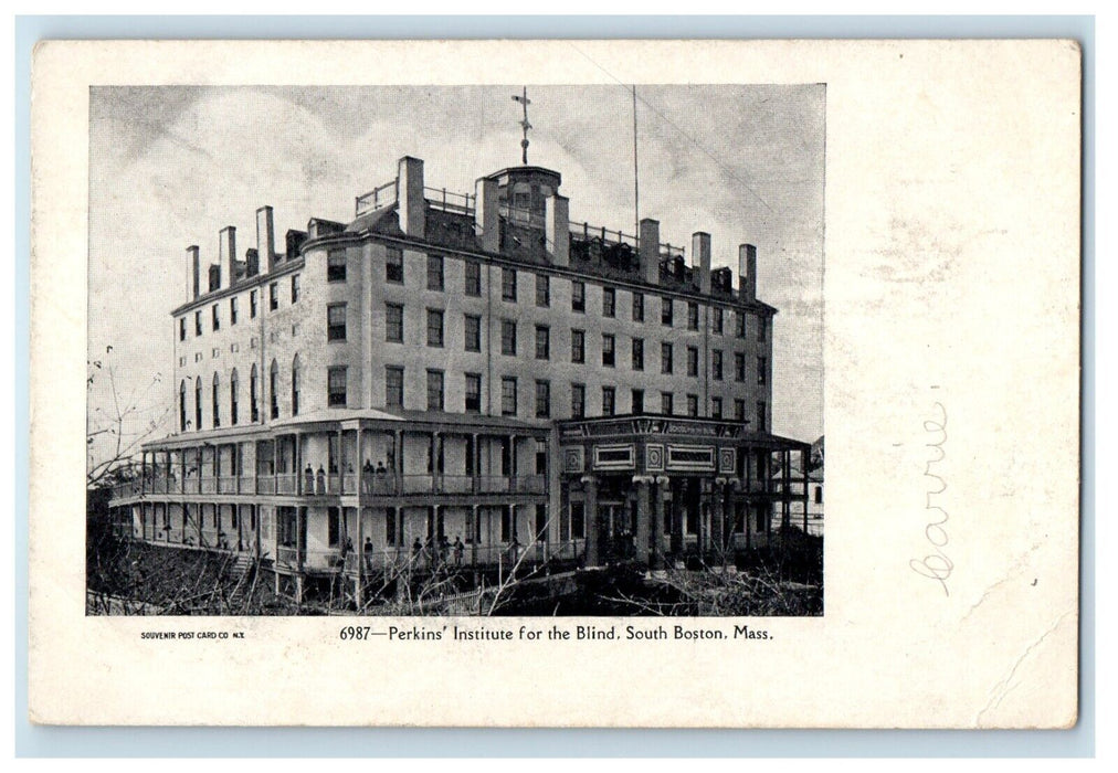 c1905 Perkins Institute For The Blind South Boston Massachusetts MA Postcard
