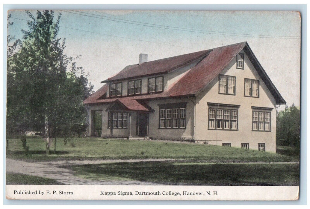 c1910 Kappa Sigma Dartmouth College Building Hanover New Hampshire NH Postcard