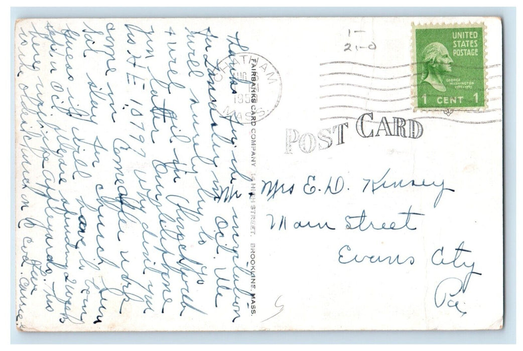 1950 Congregational Church Sandwich Massachusetts MA Posted Vintage Postcard