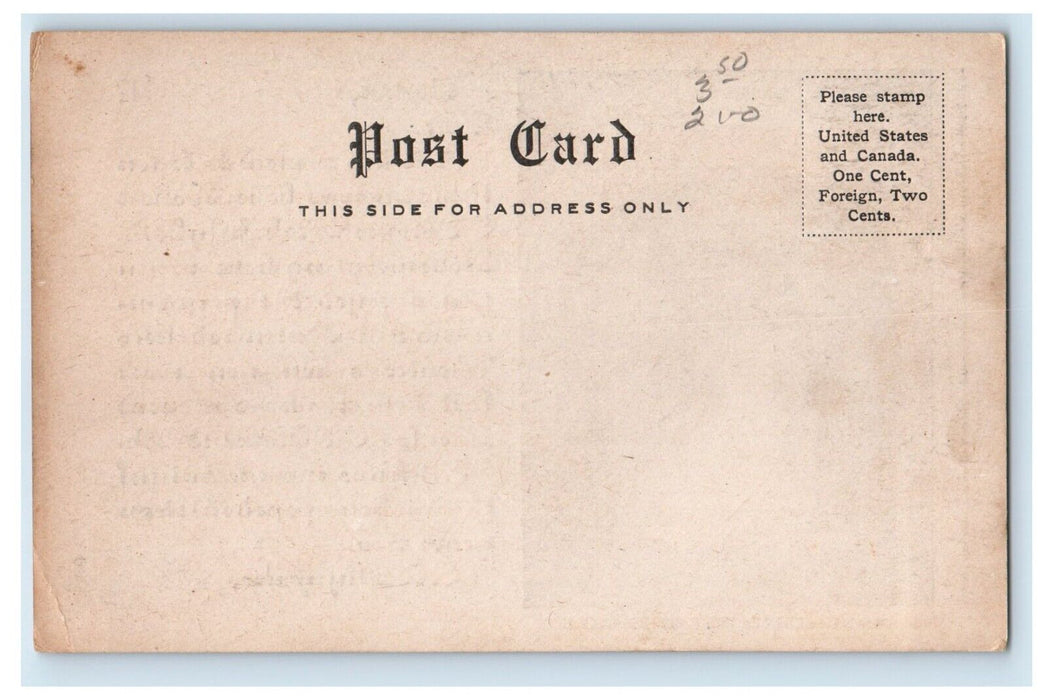 c1905 Grand Staircase Keith's Theater Boston Massachusetts MA Antique Postcard
