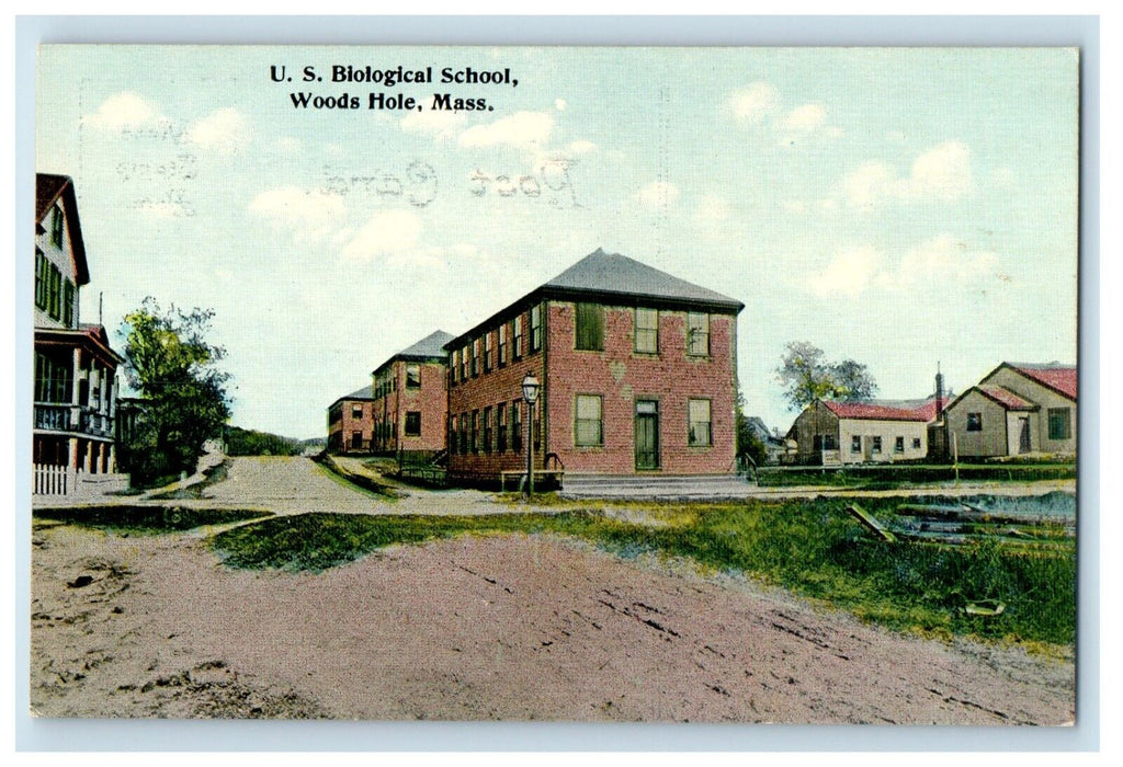 c1910's U.S. Biological School Building Woods Hole Massachusetts MA Postcard