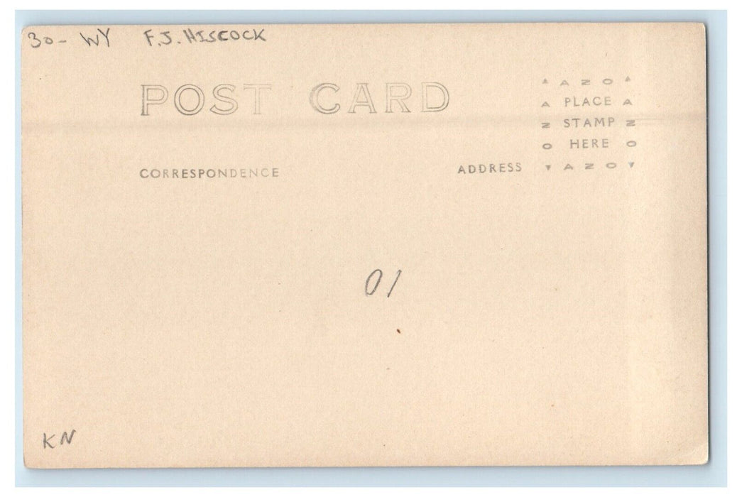 c1910's Hayden Arch Shoshore Canyon Wyoming WY, F.J. Hiscock RPPC Photo Postcard