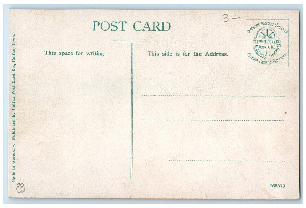 c1910 Colfax High School, Colfax Iowa IA Unposted Antique Postcard