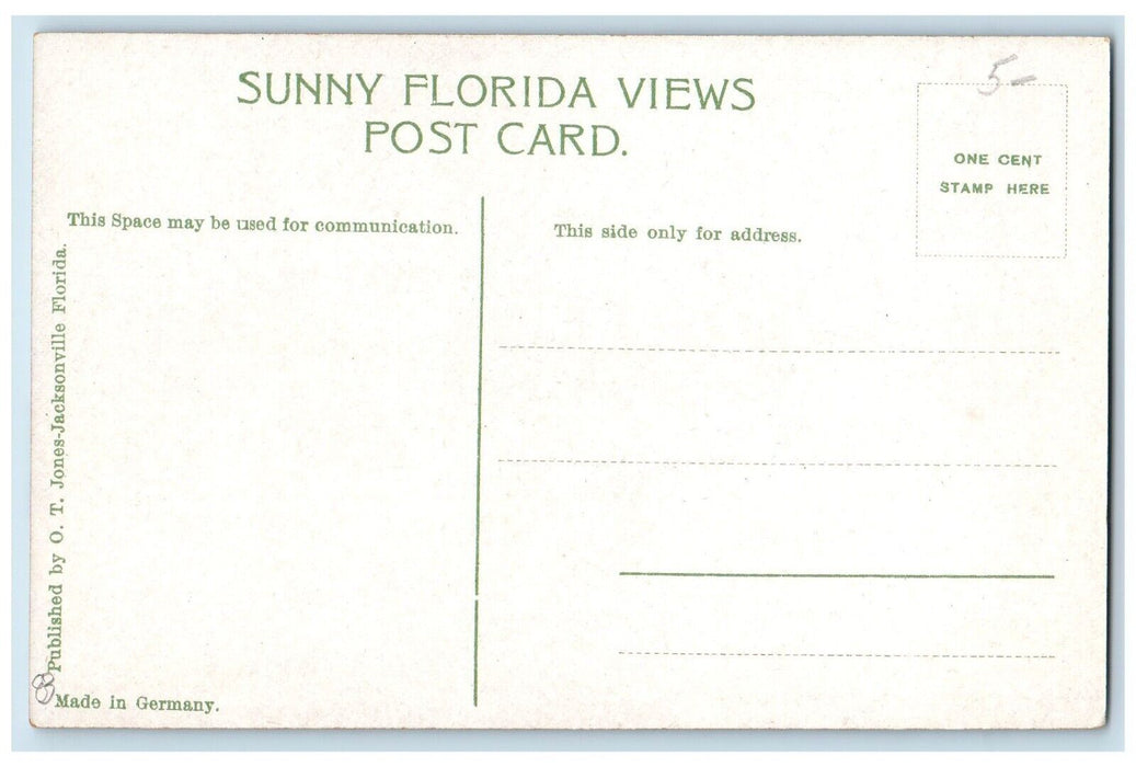 c1910's Union Passenger Station Railroad Train Jacksonville Florida FL Postcard
