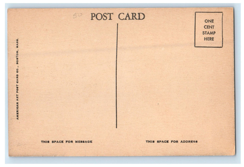 c1940s Commonwealth Avenue, Boston Massachusetts MA Unposted Vintage Postcard