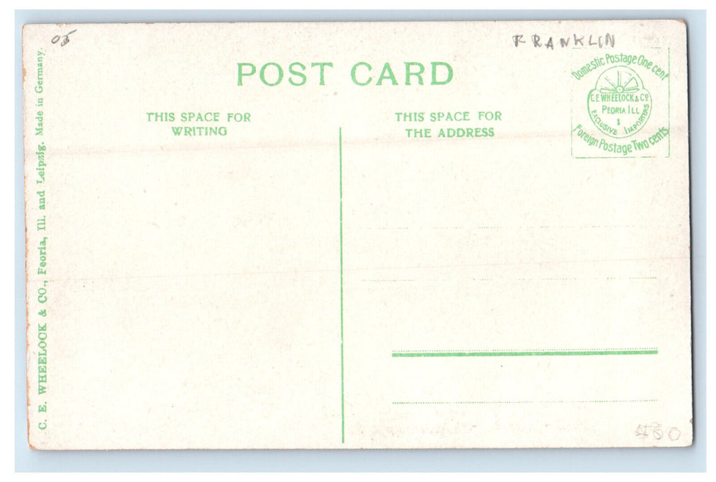 c1940s Public Square Chambersburg Pennsylvania PA Unposted Postcard