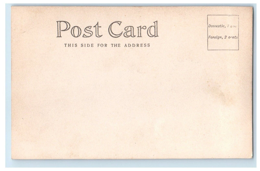 1907 Church Interior Altar Pews Candles Wall Art RPPC Photo Postcard