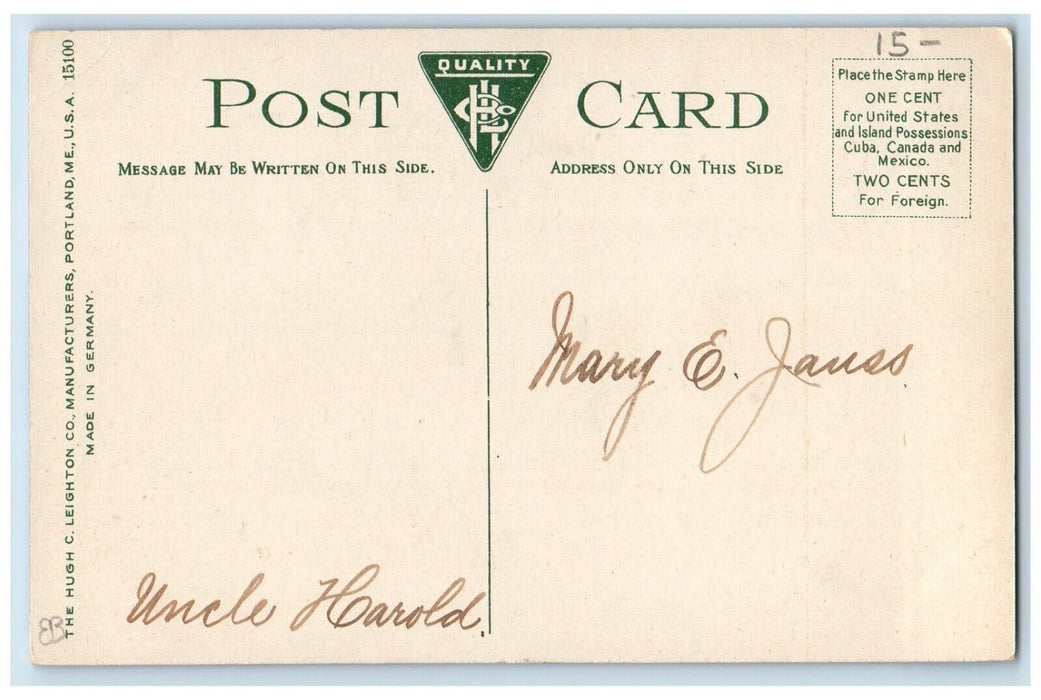 c1910's Pennsylvania R. R. Railroad Train Station Depot York PA Antique Postcard