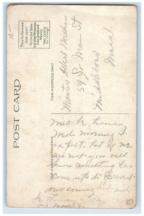 New Park Place Station Depot Rapid Transit Line New York To Newark NJ Postcard