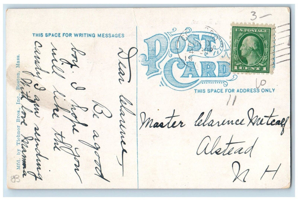 c1910's B. & M. R. R. Station Depot Concord New Hampshire NH Antique Postcard