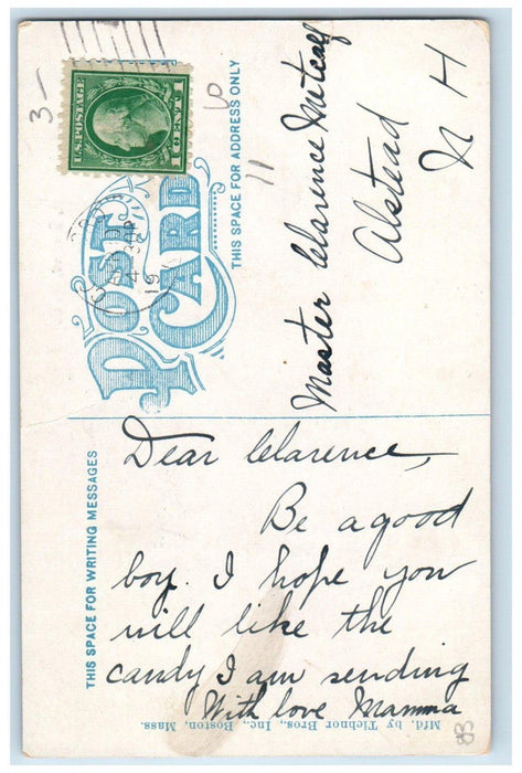 c1910's B. & M. R. R. Station Depot Concord New Hampshire NH Antique Postcard