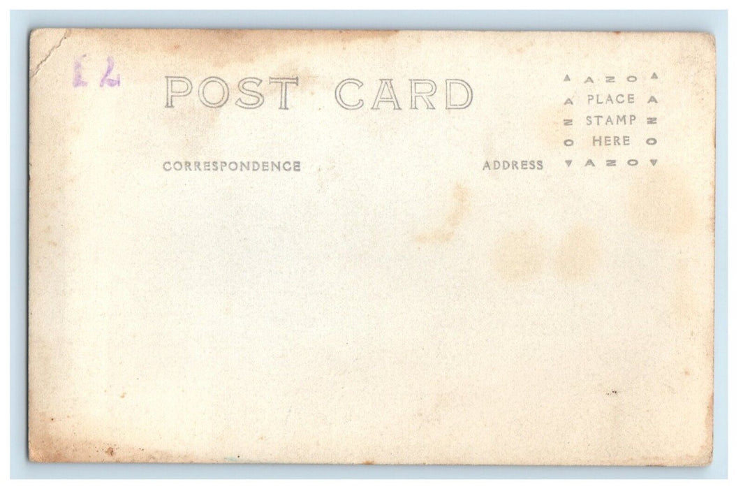 c1910 Interior of Restaurant Dining Room Tables Unposted RPPC Photo Postcard
