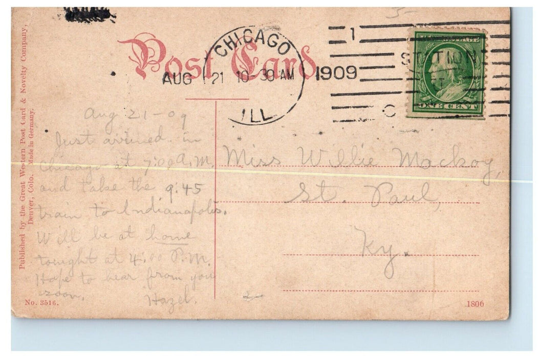 1909 Tunnel 2, 3 And 4 From Rainbow Cut Moffat Road Colorado CO Antique Postcard